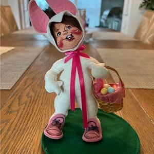 Easter Bunny AnnaLee Doll with Easter Basket filled with eggs